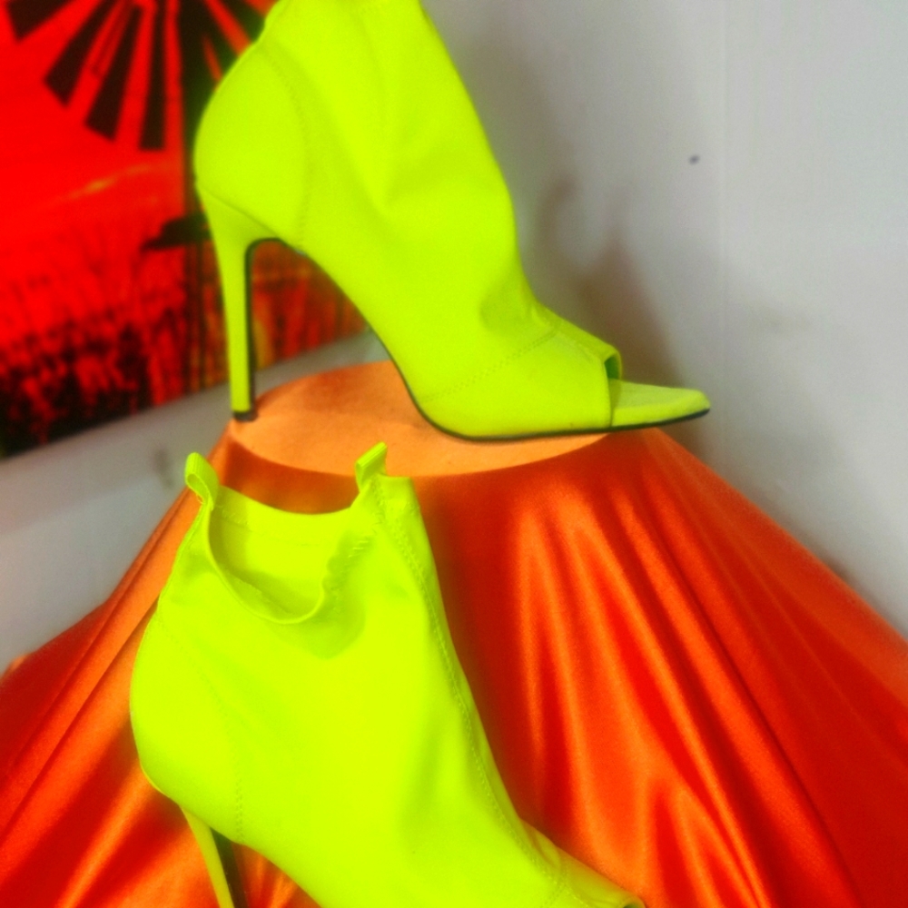 Neon booties